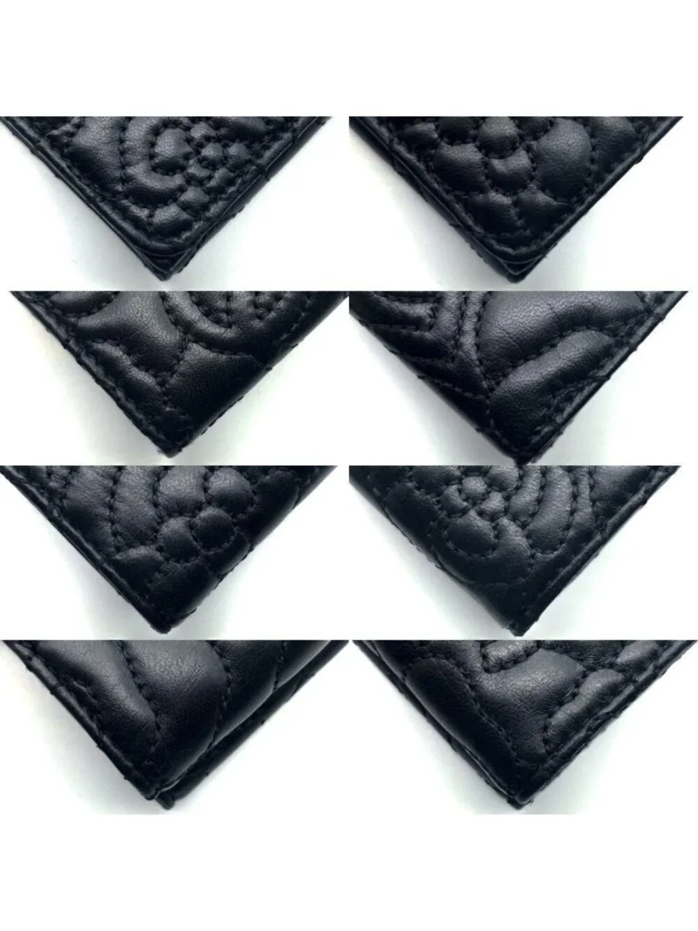 Chanel Wallet Camellia Stitch Trifold